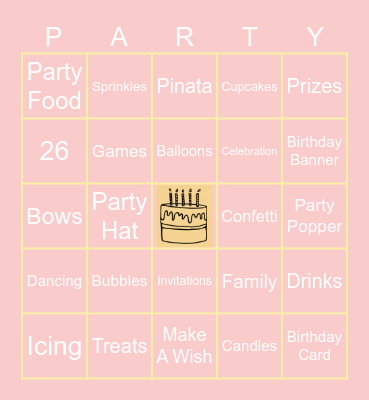 Birthday Bingo Card