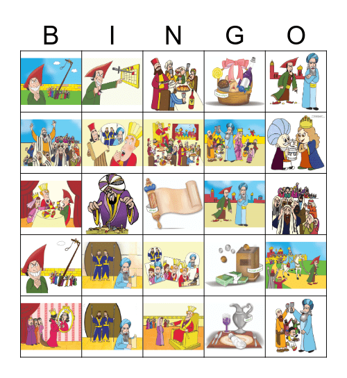 PURIM BINGO Card
