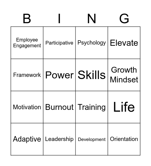 OLP Bingo! Bingo Card