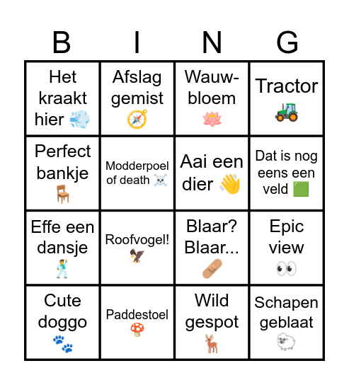 Kazigebingo Card