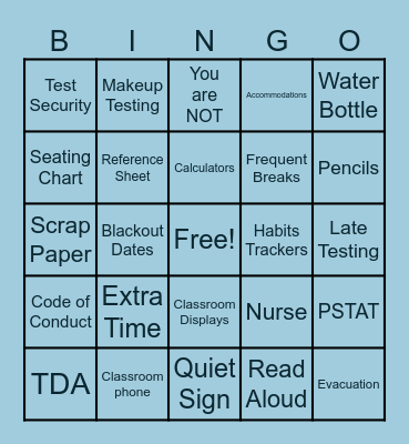 Inquiry PSSA Bingo 2025 Bingo Card