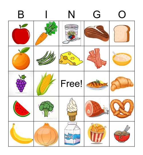 Healthy Habits Bingo Card