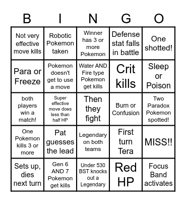 Then we fight bingo Shady Contest Bingo Card