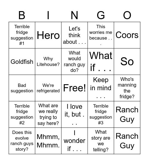 Preso Bingo Card
