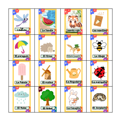 Spring-tería Bingo Card