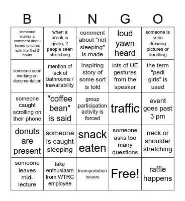 Leadership engagement :-) Bingo Card