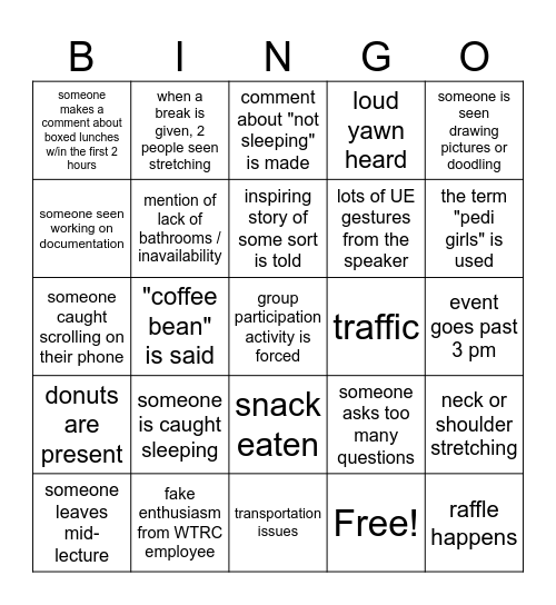 Leadership engagement :-) Bingo Card