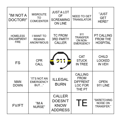 DISPATCH BINGO Card