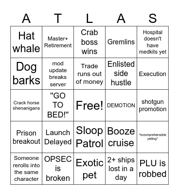 7.0 Bingo Card