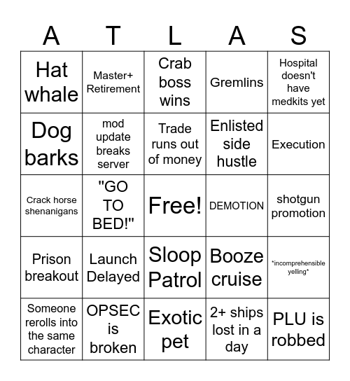 7.0 Bingo Card
