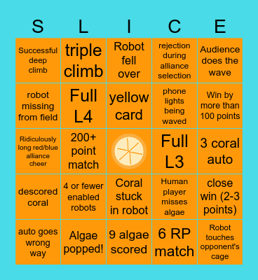 FRC States Bingo! Bingo Card