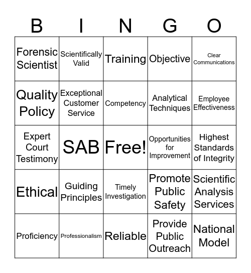 2016 Annual Document Review Bingo Card