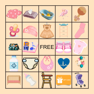 Baby Bingo Card
