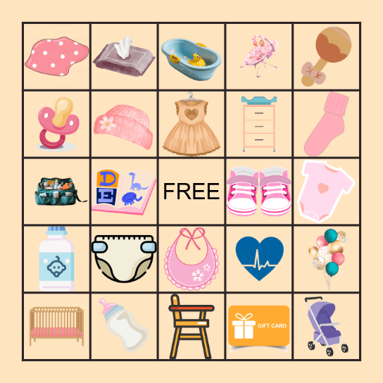 Baby Bingo Card