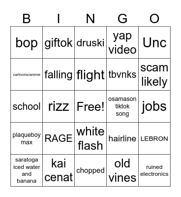 MEMES Bingo Card