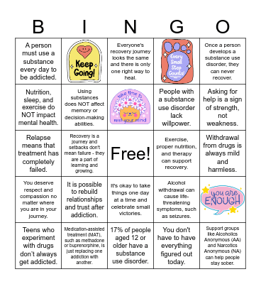 True or False Bingo Card