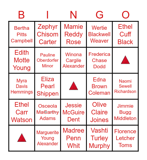 DELTA SIGMA THETA  SORORITY, INC. FOUNDERS Bingo Card