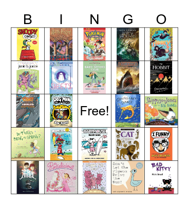 Library Book Bingo! Bingo Card