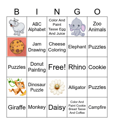 Learn And Play Bingo Card