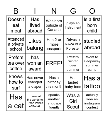 Friendstival 2.0: The Next Generation BINGO! Bingo Card