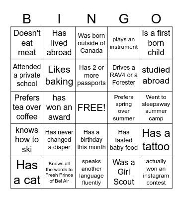 Friendstival 2.0: The Next Generation BINGO! Bingo Card