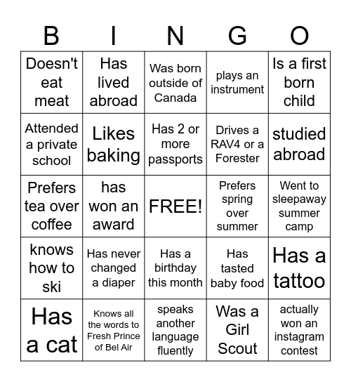 Friendstival 2.0: The Next Generation BINGO! Bingo Card