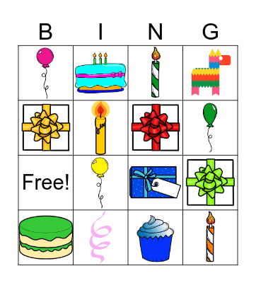 MY BIRTHDAY Bingo Card