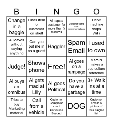 Quantum Games Bingo Card