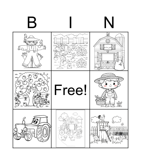 FARM BINGO Card