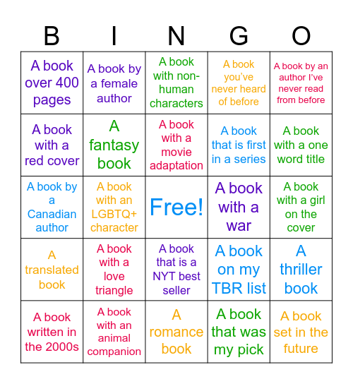The Paperback Queens Book Club Bingo 📚 Bingo Card