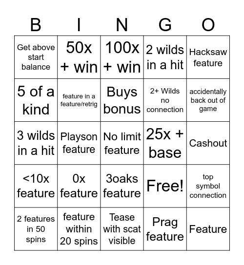 FINAL DEGEN BINGO Card