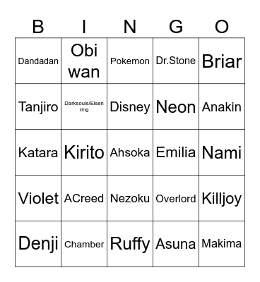 Bingo LBM Bingo Card