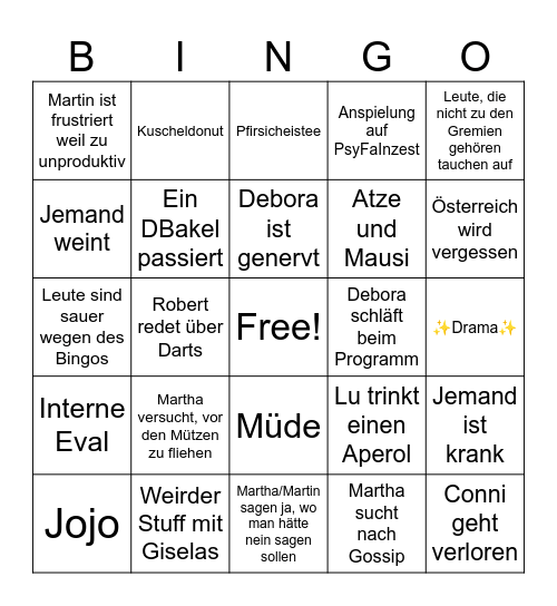 Das ZwiTre-Bingo Card