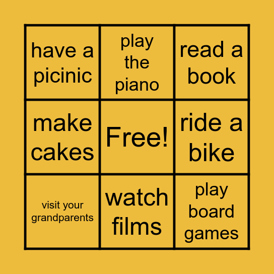 BINGO Card