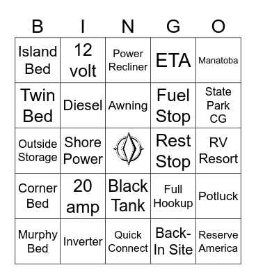 Leisure Travel Van Bingo Card