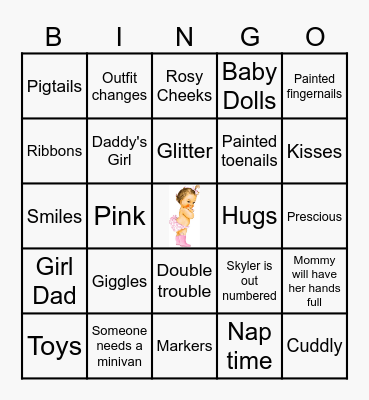 Baby Bingo Card