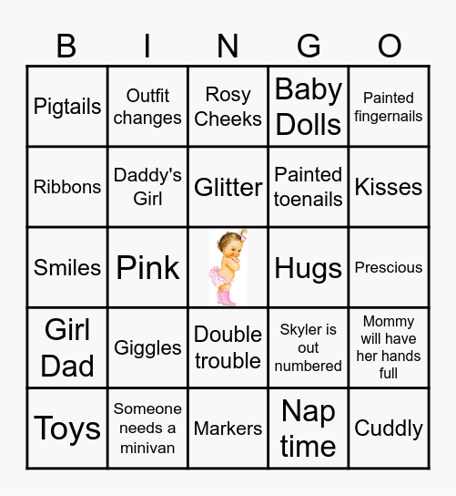 Baby Bingo Card