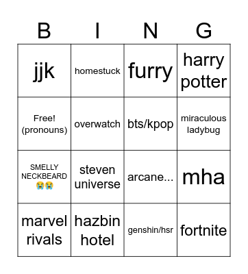 swampass con Bingo Card