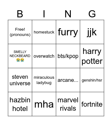 swampass con Bingo Card