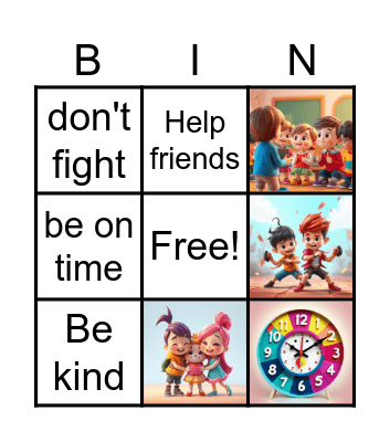 Rules Bingo Card