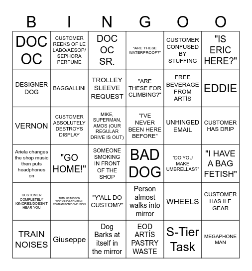 ILE 2025 Bingo Card
