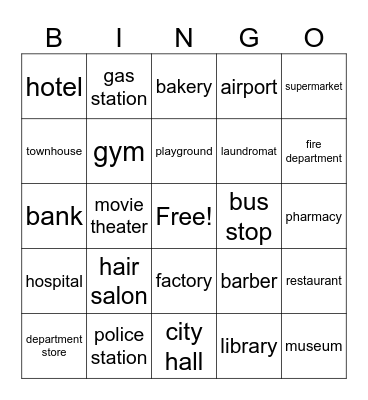Community Bingo Card