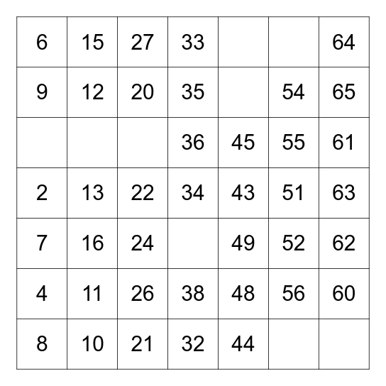 BINGO GONE WILD! Bingo Card