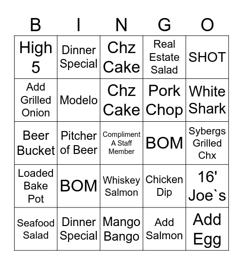 SyBingo Card