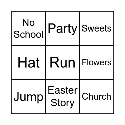 Easter Bingo Card
