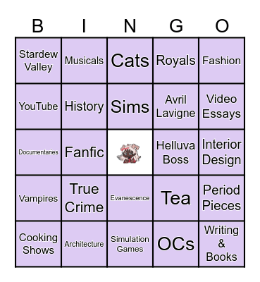 How Many Interests/Likes Do You Share With Dreamer Bingo Card