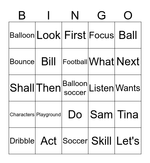 Unit 2 Bingo Card