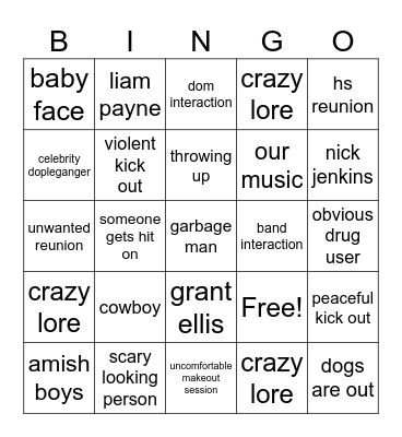 mar 29 Bingo Card