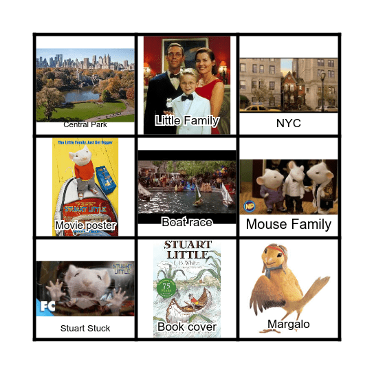 Stuart Little BINGO Card