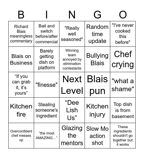 NLC 4 Bingo Card